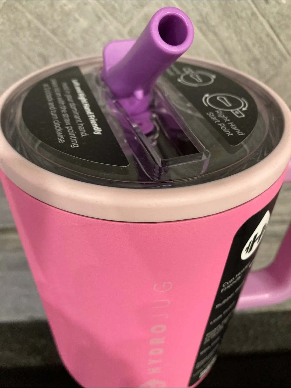 HydroJug Pink Sugar Traveler Tumbler 40oz